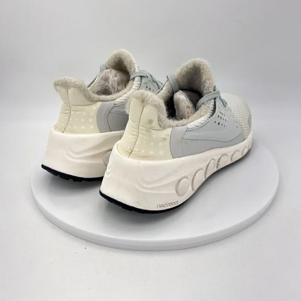 Nike Cruzrone Platinum White Gray Wool Lined Men Sneaker Shoes CT3423-001 Sz 5.5